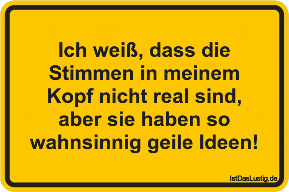 Ich Weiss Dass Die Stimmen In Meinem Kopf Nicht Istdaslustig De Stimmen Im Kopf Sprüche