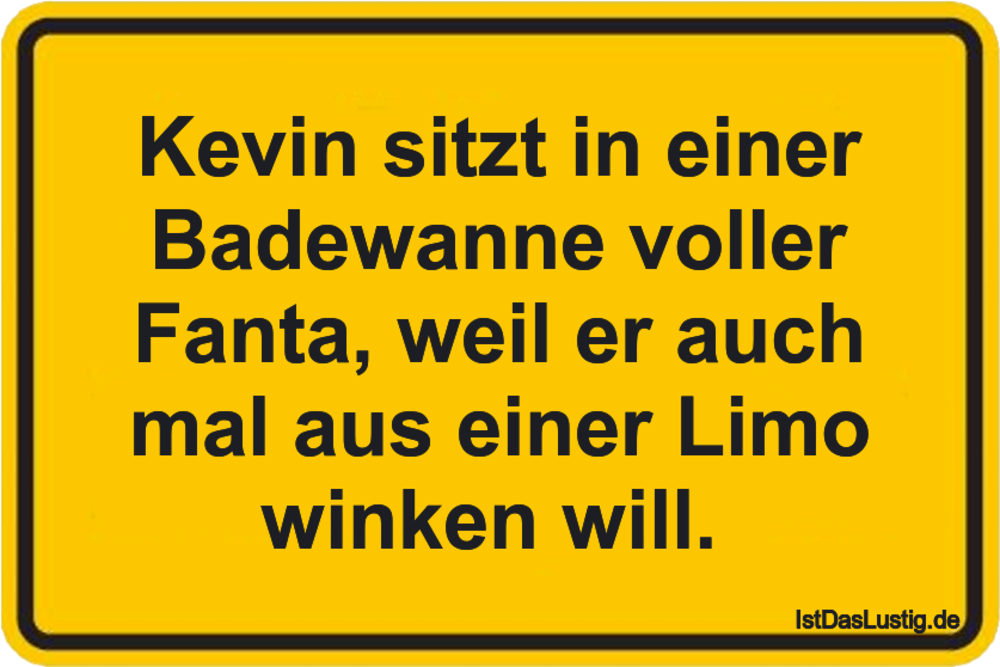 Kevin Sitzt In Einer Badewanne Voller Fanta We Istdaslustig De