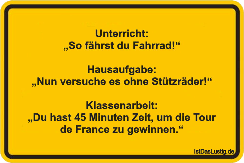 Die Besten 18 Fahrrad Spruche Auf Istdaslustig De