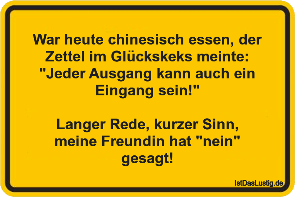 War Heute Chinesisch Essen Der Zettel Im Gluck Istdaslustig De