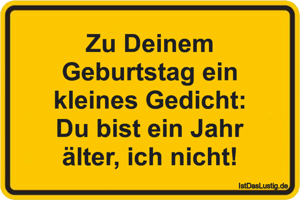 Zu Deinem Geburtstag Ein Kleines Gedicht Du Bi