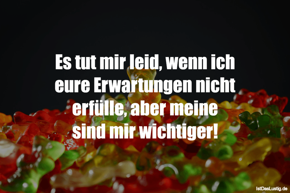 Es Tut Mir Leid Wenn Ich Eure Erwartungen Nich Istdaslustig De