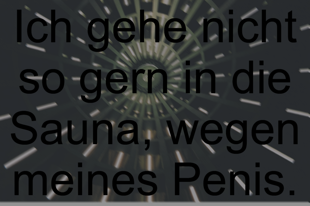 Kleiner penis witze