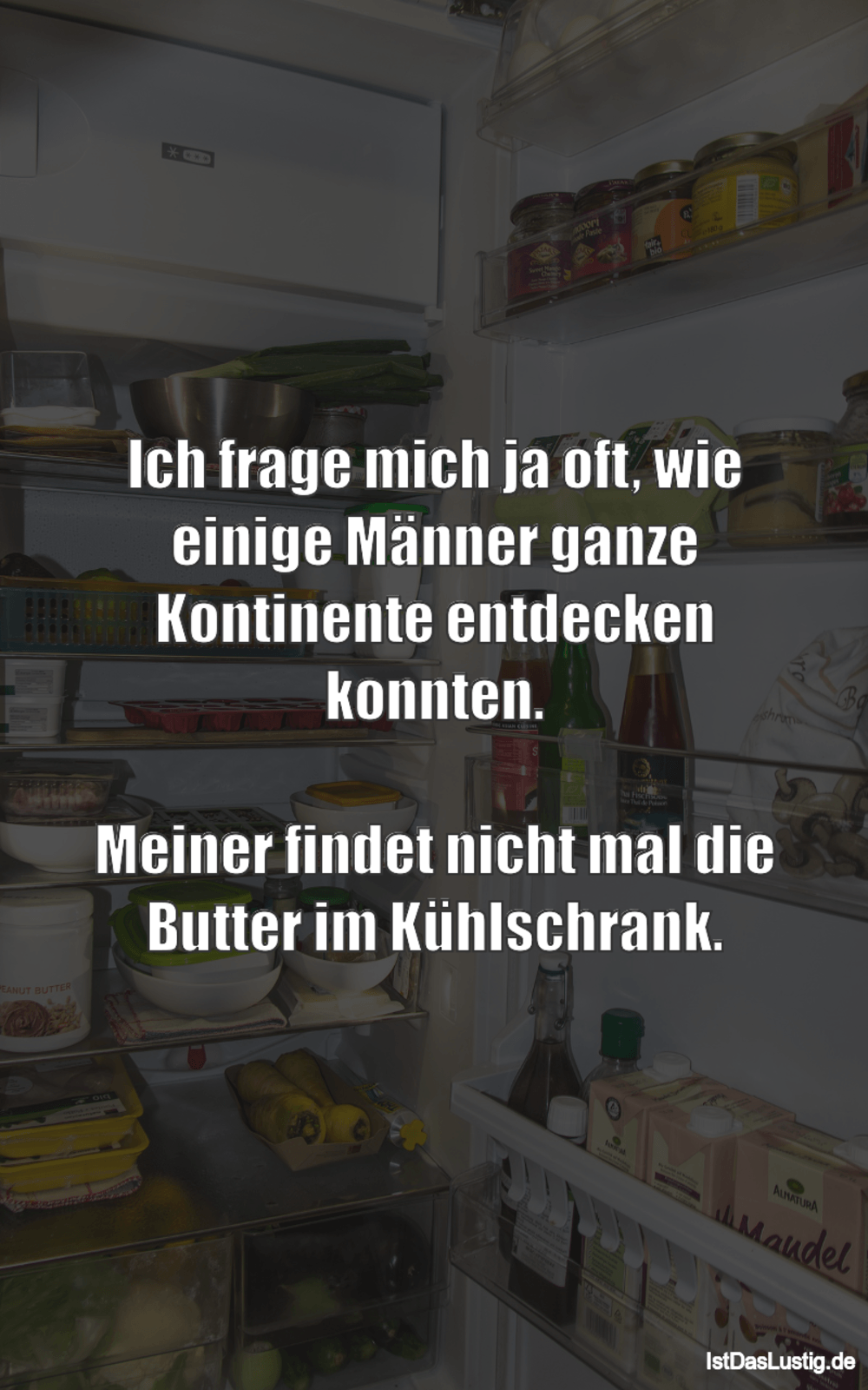 Lustiger BilderSpruch - Ich frage mich ja oft, wie einige Männer ganze...