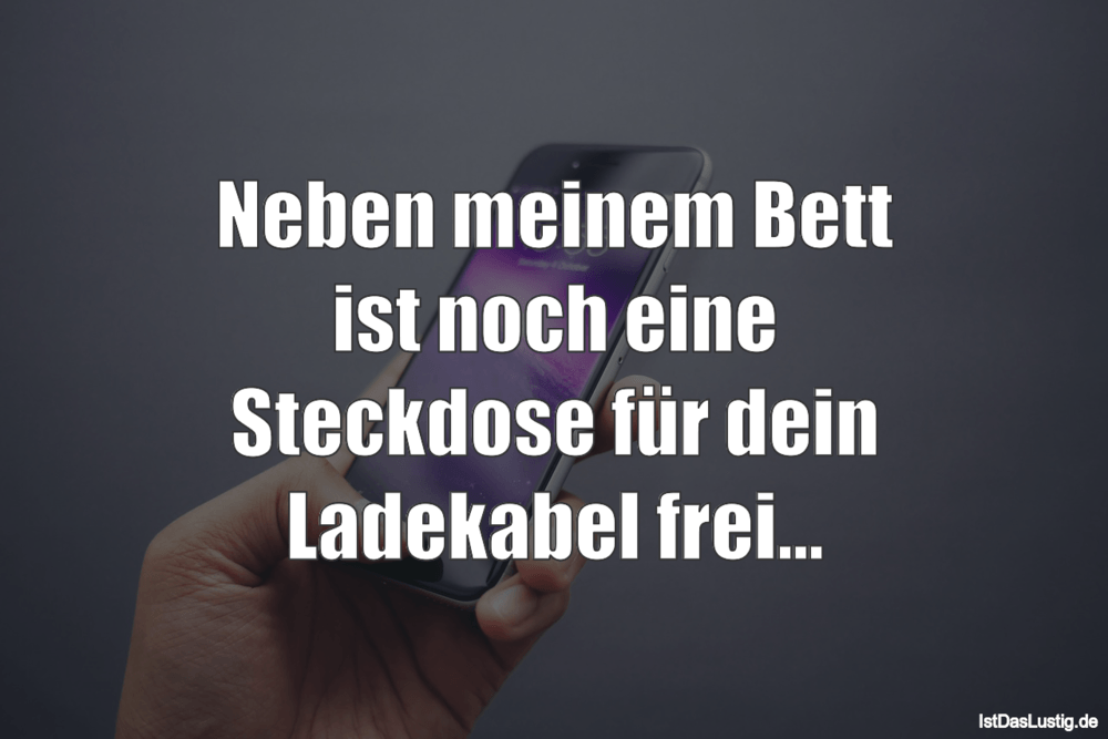 Neben Meinem Bett Ist Noch Eine Steckdose Fur D