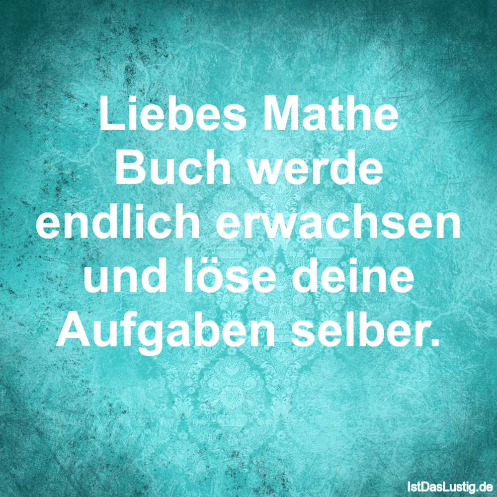 Mathe Gedichte Lehrer